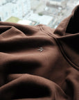 Unisex dark brown hoodie